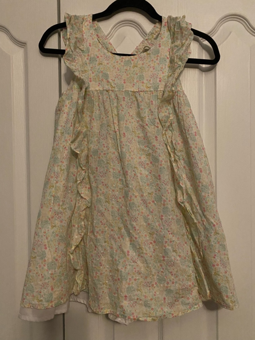 Shabby Chic Pastel Floral Ruffle Dress